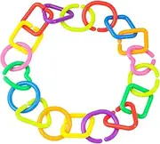SEWACC Infant Educational Toys 35pcs Baby Link Chain Hanging Baby Toys Random Style