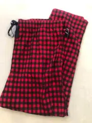 Nautica PJ Pants Men's 2XL New Red/Navy Blue Gingham Plaid Flannel