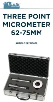Limit Three Point Micrometer 62-75mm (part number 12781-0802)