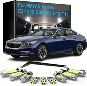 Car LED Interior Lights, For BMW 5 Series E34 E39 E60 E61 F10 F11 520i 528i 530i 540i 550i Dome Trunk License plate Lamps