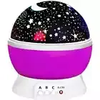 Rotating Starry Sky Projection Night light Moon Star Lamp for Kids