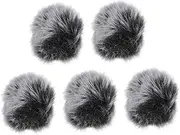 Milisten 5Pcs Microphone Windproof Cover Clip Microphone Protector Noise Reduction Dust Saliva Blocker Safe Material