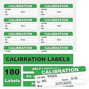 Premium Self-Laminating Labels, Waterproof Write-On Adhesive Stickers for NIST & ISO-9000 Calibrations, Pack of 180