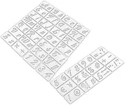 SHINEOFI 1 Set Alphanumeric Template Large Stencils Reusable Template Stencil for Painting Alphabet Stencils Large Wall Stencils for Painting Stencil Craft Stencils Letters Number The Pet