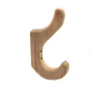 WhiteCap Solid Teak Cap/Coat Utility Hook, 7"H x 3-3/4"W x 7/8"D, 62560