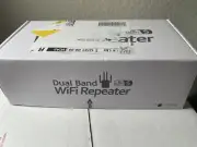 WiFi Extender,WiFi Booster 1200Mbps WiFi 2.4&5GHz Dual Band(8500sq.ft) WiFi S...