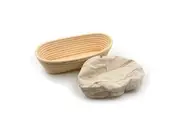 Classica Brunswick Bakers Oval Banneton with Lining - 23cm