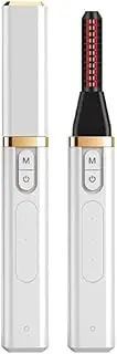 Heated Eyelash Curler, 3 Temperature Modes, Rechargeable Electric Eyelash Curler with LCD Display,Mini Eyelash Styling Tool Easy to Carry (Black)