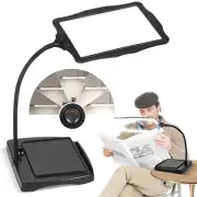 Magnifying Glass with Light and Stand 50 Ultra-Bright LEDs Full Page Table Ma...