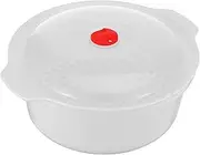HEALEEP Microwave Rice Cooker Microwave Cooking Container for Rice Soup and Oatmeal Thickened Insulation Easy to Handle for Prep and Ramen