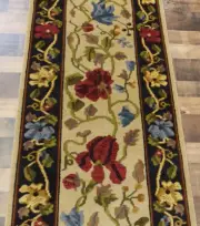 2'6x10' New Excellent quality Floral Hand knotted plush Wool Oriental rug runner