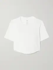[lululemon] lululemon - Hold Tight Cropped Stretch Lenzing™ Modal-jersey T-shirt - White - US6 US 6 White