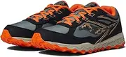 [Saucony] Cohesion TR14 Lace to Toe Trail Running Shoe, Black/CAMO, 10.5 US Unisex Big Kid