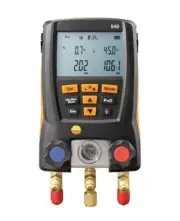 Testo 549 Digital Manifold Meter 2 Valve System Air Conditioning Pressure Gauge