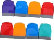 TEHAUX 8 Pcs Teacher Stamps with Parent Signature Stamp for Classroom Office with Storage Tray