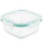 LOCK & LOCK Purely Better Glass Food Storage Container with Lid, 2.11-cup, Clear