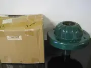 New Clow Bonnet Fire Hydrant Top Lid Cap TGIC Green Reflective NIB