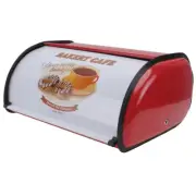 Retro Bread Bin Cake Container Containers with Lids Storage Boxes Bins Red