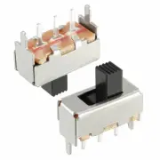 20Pcs 3mm Vertical Slide Switch SPDT 1P2T 3 Pins PCB Panel Latching