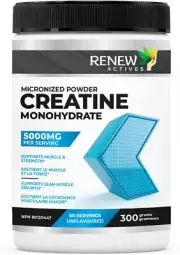 Renew Actives Creatine Monohydrate Powder, Ultimate Post or Pre Workout Powde...