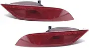 Rear Bumper Reflector Rear Bumper Brake Light Rear Tail Fog Lamp ​Reflector Parking Stop Lamp Warning Light 31395550 31395551 for Volvo V40 2013-2018 (Color : 1 Pair)