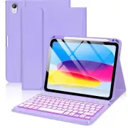 for iPad 11th 10th Generation Case with Keyboard 11/10.9 Inch(2025/2022), 7 C...