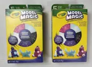 Crayola Model Magic 2 Pk Shimmer 5 Colors Nontoxic Soft Modeling Material Clay