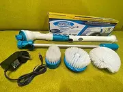 Turbo Spin Scrub Mop Bath Cleaning Brush High Floor Scrubber Hurricane Home New AU
