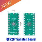 10PCS QFN20 Transfer Board Adapter PCB Pinboard SMD to DIP20 Pin IC Test Plate