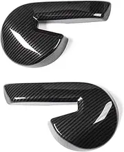 Carbon Fiber Car Seat Adjustment Backrest Handle Button Switch Handle Decorative Cover Sticker Compatible with Ford Compatible with Mustang 2015-Up Interior Stickers