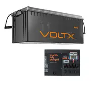 VoltX 12V 200Ah Lithium Battery + Switch Panel ON-OFF Control Box (Connect 17 Devices)