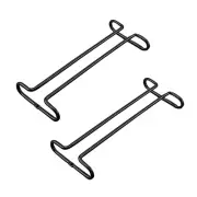 Under Kitchen Cabinet Mount Metal Stemware Wine Glass Hanging Rack Glass holder.