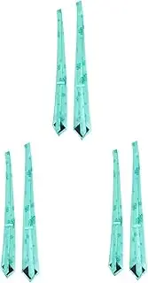 [jojofuny] 6 Pcs Shamrock Party Favors Irish Party Accessories Party Necktie Irish Ties Tie Mens Necktie St Patricks Day Neckwear Shamrock Bow Clothing Man Receive Flowers