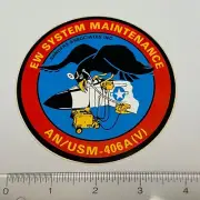Sanders AN/USM-406 EW Sticker 4” F-4 Phantom F-14 Tomcat Grumman McDonnel Boeing