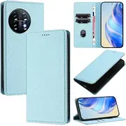 Compatible with 1+ 11 5G Case Cover,Compatible with OnePlus 11 5G PHB110 CPH2449 CPH2447 CPH2451 Flip PU Leather Magnetic Protective Leather Case Sky Blue