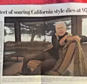 OBITUARY HARRY GESNER 1925 - 2022 SURF LOVING CALIFORNIA STYLE ARCHITECT