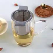 Double Handles Tea Infuser Stainless Steel Coffee Filter Cup Strainer