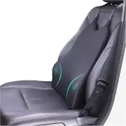 Lumbar Support Pillow for Car - Soft Memory Foam Back Cushion with Adjustable St