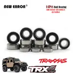 14PCS變速器滾珠軸承套件黑色橡膠密封預潤滑脂適用於RC CAR PART CRAWLER TRAXXAS 1/10