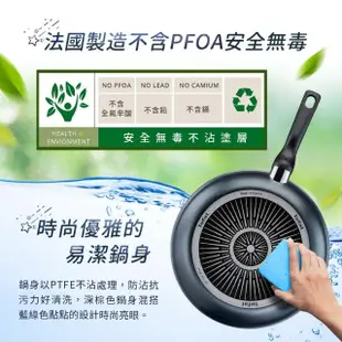 【Tefal 特福】法國製銀河系列28CM不沾鍋平底鍋