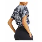 INC Tie-Dye T-Shirt Cropped Top Sweatshirt Light Blue Medium