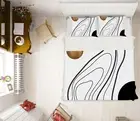 3D Black Strips 3586NA Bed Pillowcases Quilt Cover Duvet Boris Draschoff Fay