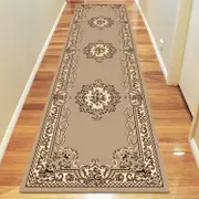 Medori Floral Beige Runner Rug