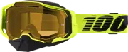 100% Armega Snow Goggles - Nuclear Citrus - Yellow