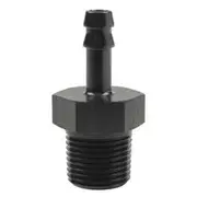 Raceworks Male NPT 3/8In to 1/4In ( AN-4) Barb - RWF-421-06-04BK