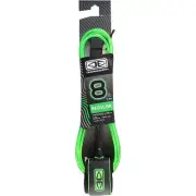 Ocean & Earth Regular Moulded Lime Surfboard Leash - 8'