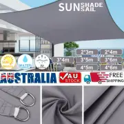 Rectangle Sun Shade Sail 320 GSM Extra Heavy Duty Shade Cloth 98% UV Block