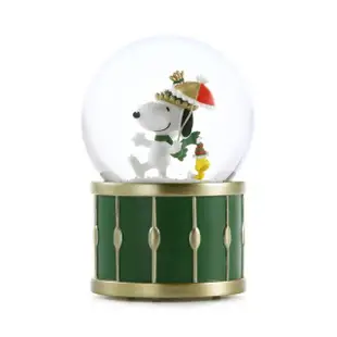 【JARLL 讚爾藝術】Snoopy史努比初雪派對水晶球音樂盒(Peanuts官方授權)