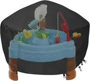 Water Play Table Cover - Round Water Play Table Cover,Dustproof Protector, Heavy-Duty Oxford Cloth, Waterproof Anti-UV Accessories For Garden