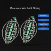 Spring Bait Holder Dual-core Explosive Hook Fishing Carp Bighead Cage Stainless